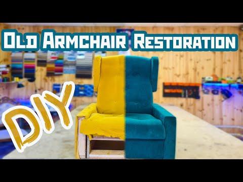 Не выбрасывайте старую мебель. Реставрация кресла своими руками. Old Armchair Restoration. DIY