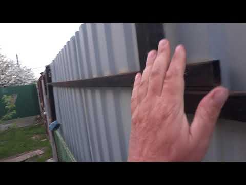 Забор своими руками из металлопрофиля без сварочных работ