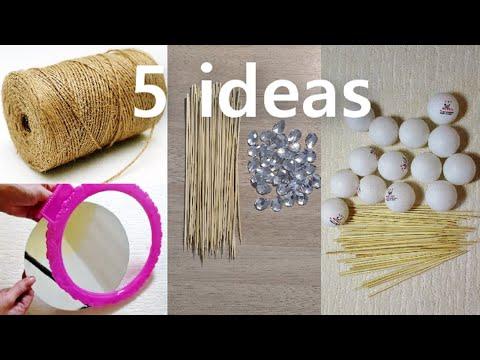 5 Шикарных идей декора для дома из простых материалов. Декор своими руками.