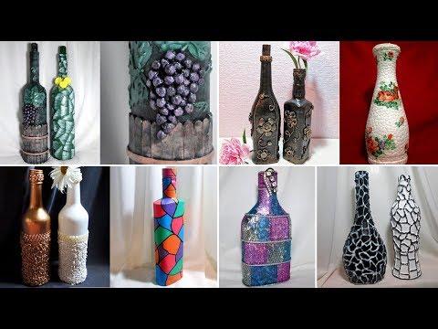 20 идей декора бутылок. Декор своими руками