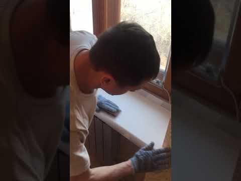 Косметика в Хрущевке, Покраска и восстановление деревянного подоконника