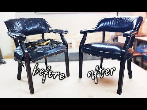 Реставрация - перетяжка стула. Ремонт мебели своими руками