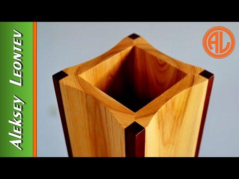 ВАЗА из дерева для сухоцветов / Wooden Vase For Dried Flowers. DIY