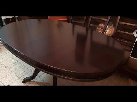 Реставрация  покраска верха  стола.