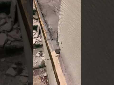 Восстановление подоконника из бетона