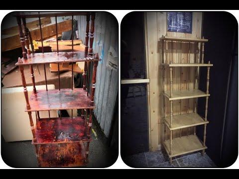 Этажерка. До и после. Реставрация старой мебели.