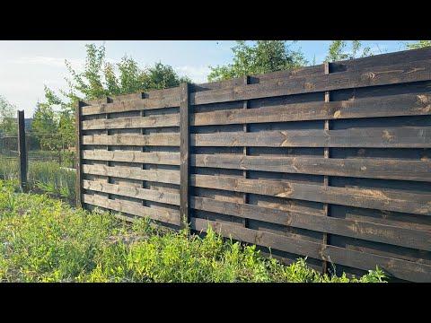 Деревянный забор /цены/ 3D эффект своими руками