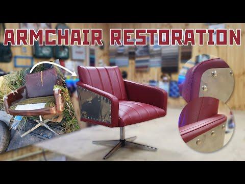 Ретро кресло со свалки. Реставрация своими руками. Retro German Armchair Restoration DIY