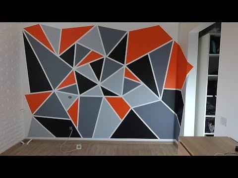Интересное решение в ремонте! Геометрическая покраска стен.